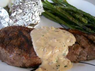 Beef Fillet Steaks With Pepper Thyme Sauce