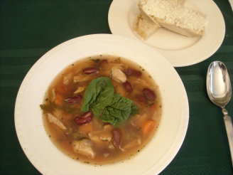 Italian Chicken Soup (With Kidney Beans)