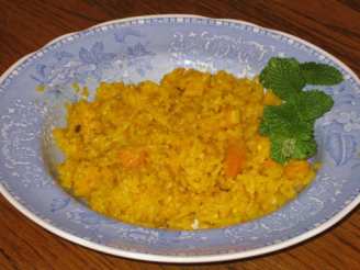 Turmeric Orange Ginger Infused Rice