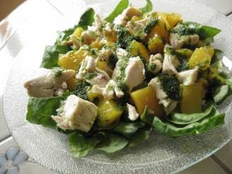 Chicken Salad With Nectarines in Mint Vinaigrette