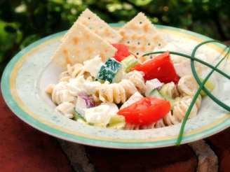 Kittencal's Creamy Greek-Style Pasta Salad