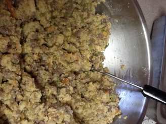 Vangie's Cornbread and Sausage Dressing (Make the Night Before)