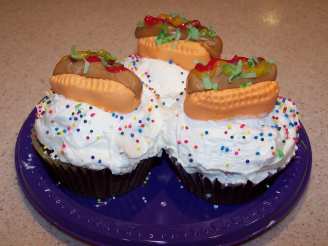 Hot Dog Cupcakes