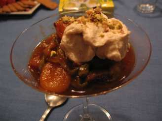 Spiced Fruit Compote With Ricotta Cream