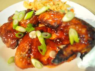 Wok Tossed Honey Soy and Chili Chicken Wings