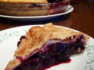Deep Dish Blueberry Pie!
