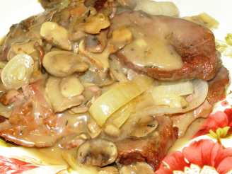 Herbed Mushroom Round Steak- Crock Pot