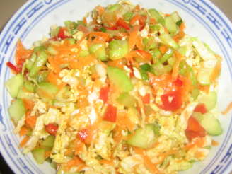 Low Fat Asian Style Coleslaw for Two