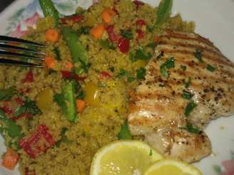 Grilled Lemon Chicken and Moroccan Couscous Salad