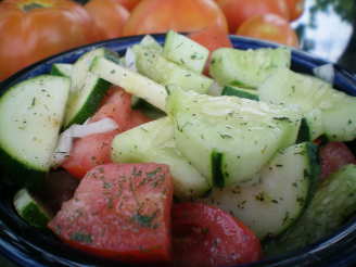 Refreshing Cucumber and Tomato Salad