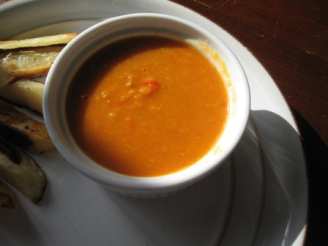 Spiced Lentil and Roasted Vegetable Soup