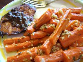 Steamed Carrots With Garlic-Ginger Butter (Weight Watcher Friend