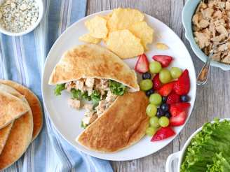 Grilled Buffalo Chicken Salad Sandwiches or Pitas