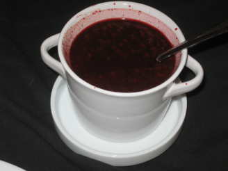 Warm Raspberry Red Wine Sauce for Fish, Chicken, or  Pork