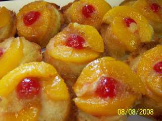 Peach Upside Down Muffins
