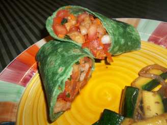 Thai-Style Tomato and Shrimp Wrap Ww