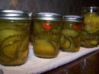 Zucchini Squash Pickles With Ginger and Lemongrass