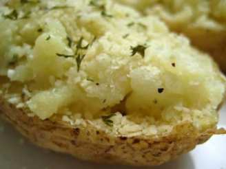 Double-Baked Roquefort Potatoes