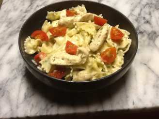 Grilled Chicken and Pesto Farfalle