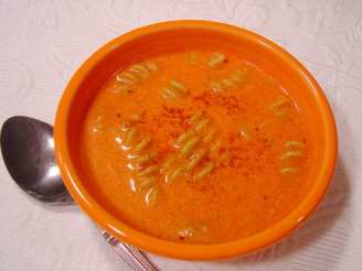 Creamy Greek Tomato Noodle Soup