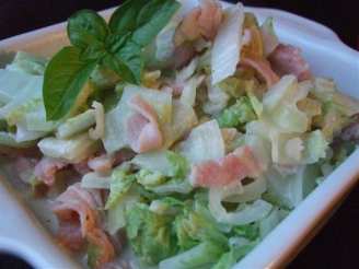 Creamed Cabbage and Bacon