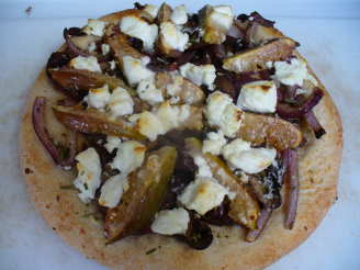 Portabella, Red Onion and Chevre Pizza (Whole Wheat Crust Abm)