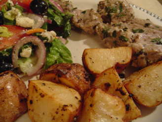 Greek Oven Roast Potatoes