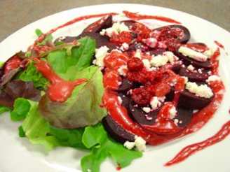 Baby Beet Salad With Feta and Raspberry Vinaigrette