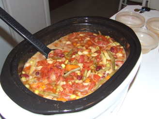 Cheryl's Spicy Tomato, Bean & Veggie Soup - Crock Pot