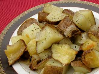 Microwave Garlic Butter Potatoes