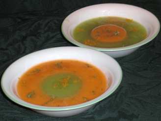 Two-Tone Melon Soup