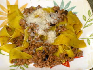 Veal and Olive Ragù With Pappardelle