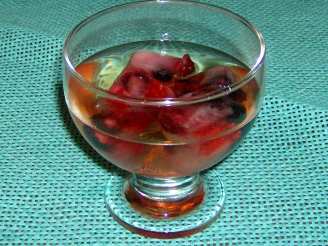 Crystal Clear Punch With Fruit Cubes