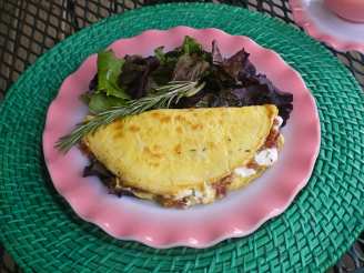 Caramelised Onion & Goats Cheese Omelette