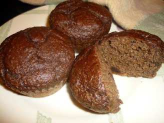 Moist Chocolate Flax Muffins