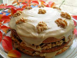 Canadian Maple Walnut Layer Cake With Fudge Frosting