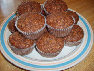 Chocolate Oatmeal Walnut Muffins