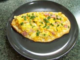 Ham and Egg Hawaiian Pizza