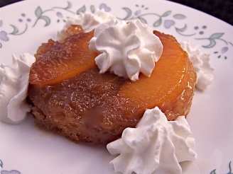Individual Peach Upside-Down Cake
