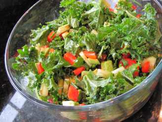 Quick Mix Kale Salad (Raw Recipe)