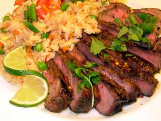Grilled Thai Sirloin with Tangy Lime Sauce