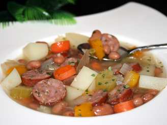 Bean Soup With Sausage and More - Southwest Flavors - Nutritious