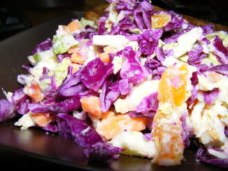 Red Cabbage and Fruit Slaw