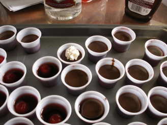 Chocolate Covered Cherry Jell-O Shot