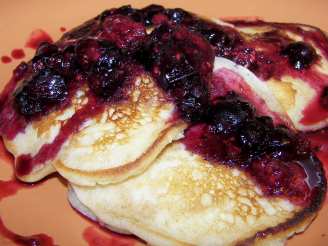 Lemon Pancakes With Berry Topping