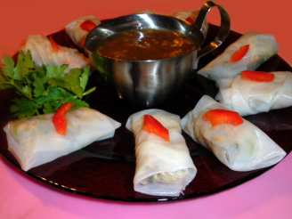 Shrimp and Chicken Rice Paper Rolls