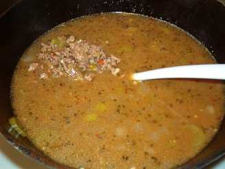Beef and Green Chili Soup! Sure to Warm You Up!