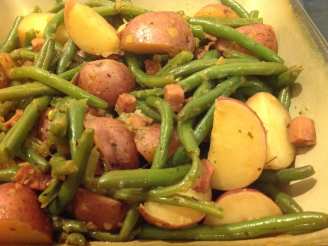 New Potatoes with Green Beans, Country-Style
