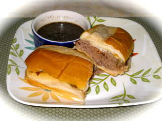 Roast Beef Dip Sandwich With Herbed Garlic Au Jus