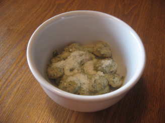 Potato Gnocchi in Pesto Cream Sauce